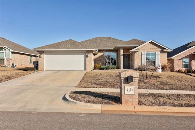 ranch-style house with a garage