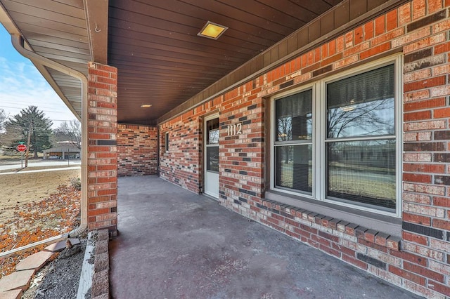 view of patio / terrace with a porch