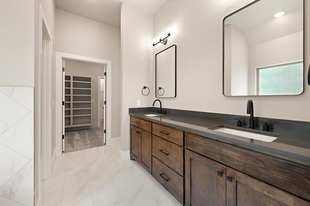 bathroom with vanity