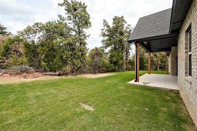 view of yard featuring a patio