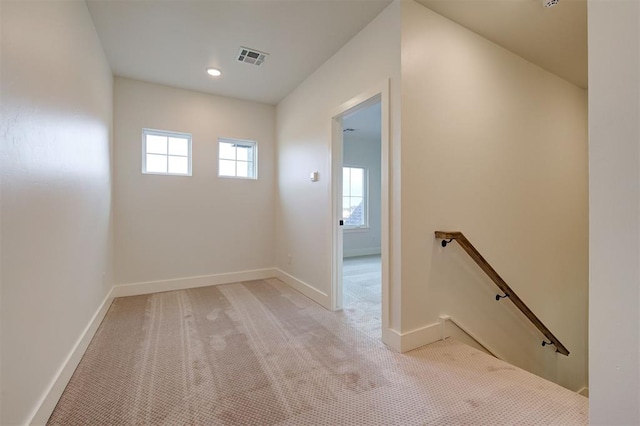 view of carpeted empty room