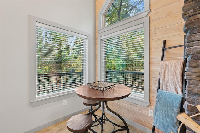 dining space featuring a healthy amount of sunlight