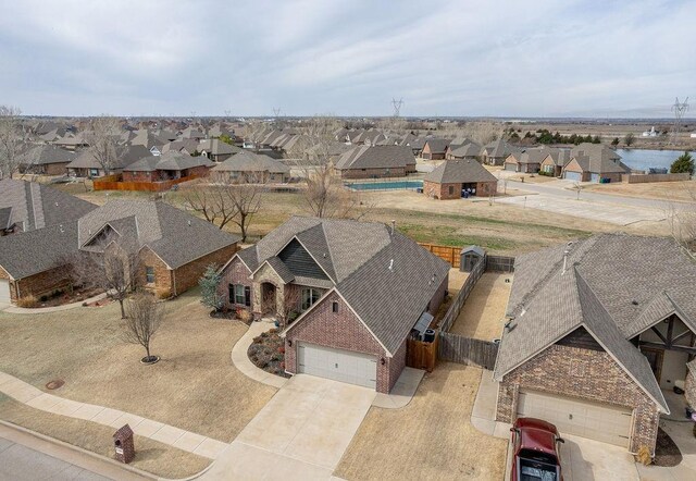 drone / aerial view featuring a residential view