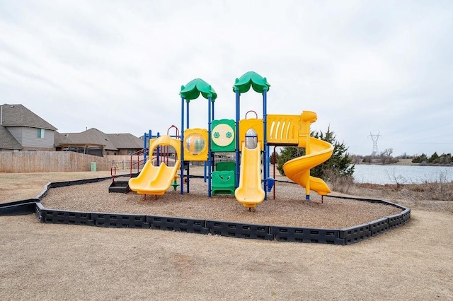 community playground with fence