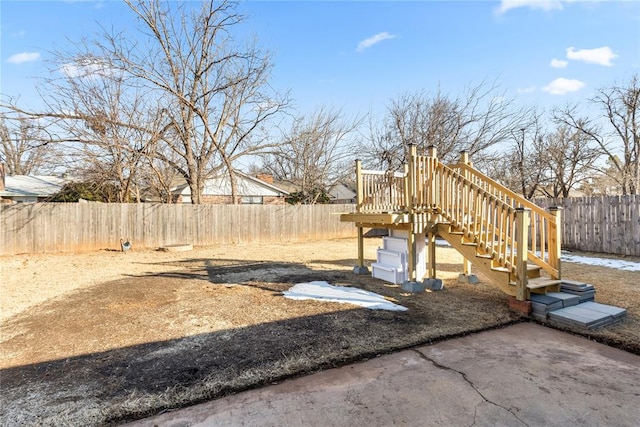 view of yard featuring a playground