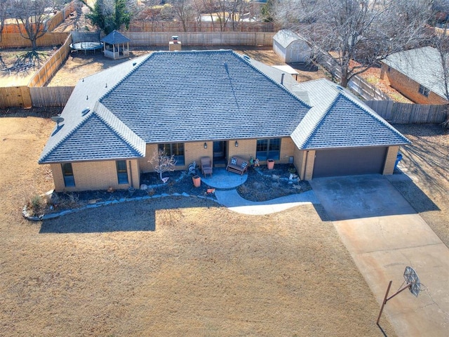 birds eye view of property