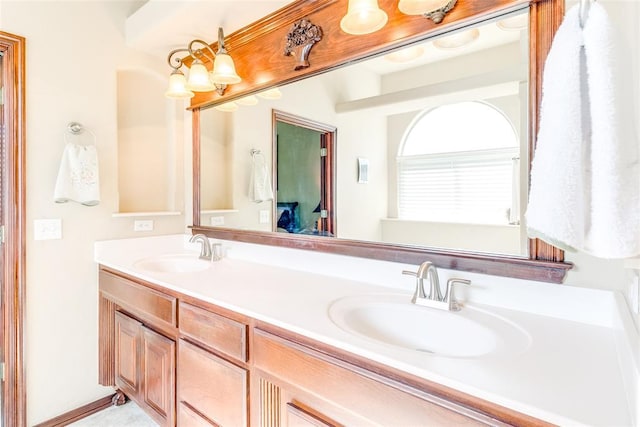 bathroom featuring vanity