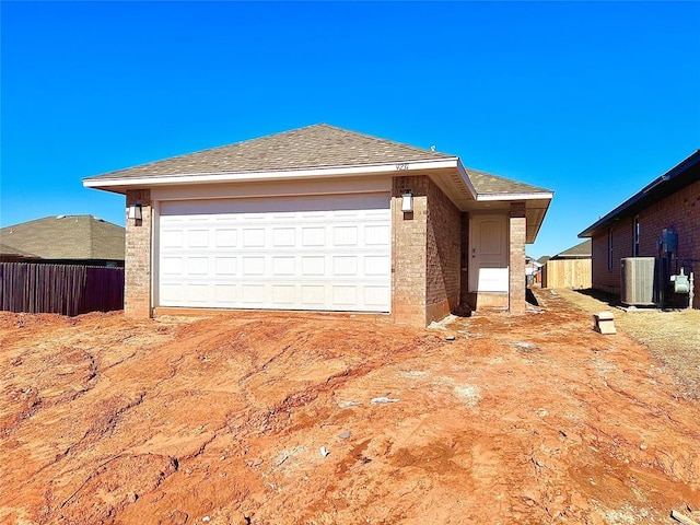 view of front of home featuring central AC