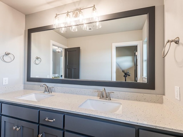 bathroom with vanity