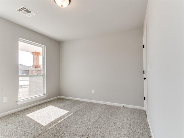 view of carpeted empty room