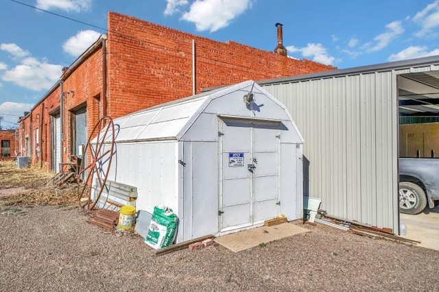 view of outdoor structure