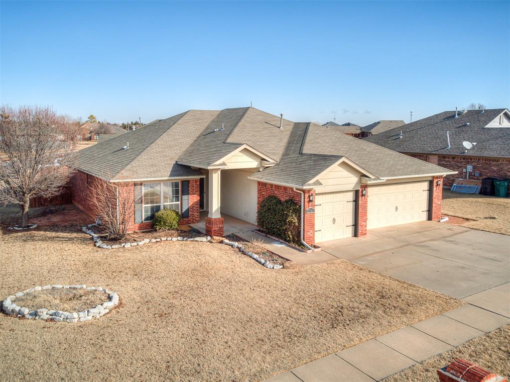 ranch-style home with a garage