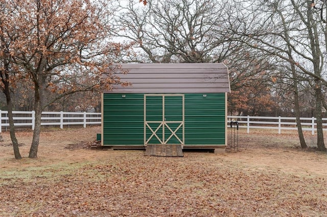 view of outdoor structure