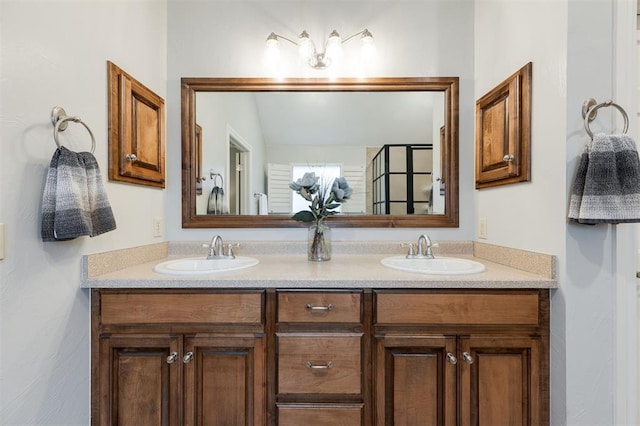 bathroom featuring vanity