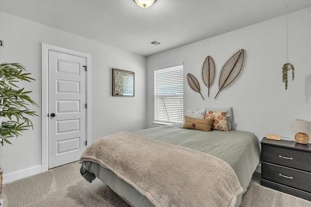 bedroom with carpet flooring