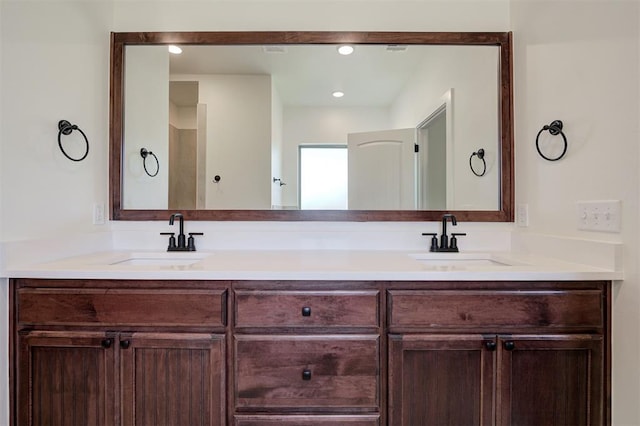 bathroom featuring vanity