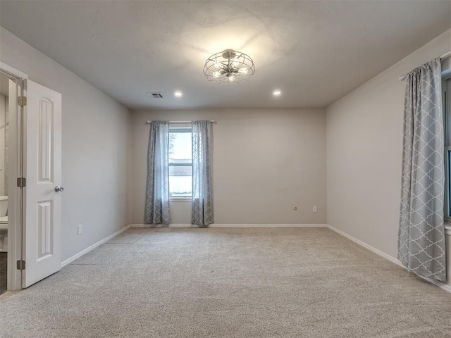 view of carpeted empty room