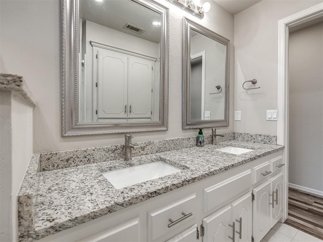 bathroom featuring vanity