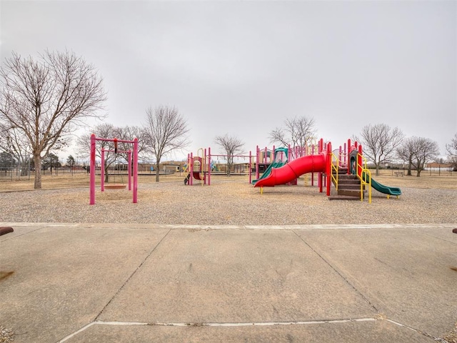 view of jungle gym