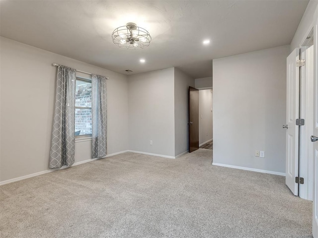 view of carpeted empty room