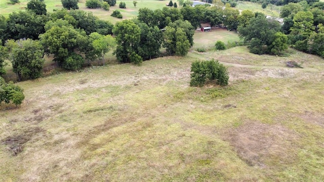 bird's eye view featuring a rural view