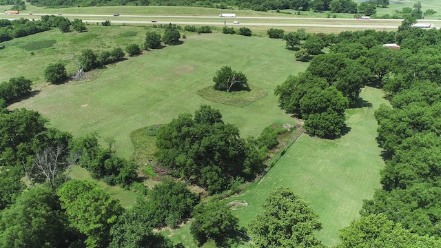 drone / aerial view featuring a rural view