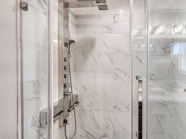 bathroom with walk in shower