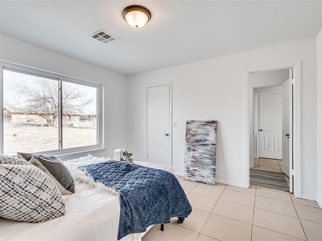 view of tiled bedroom