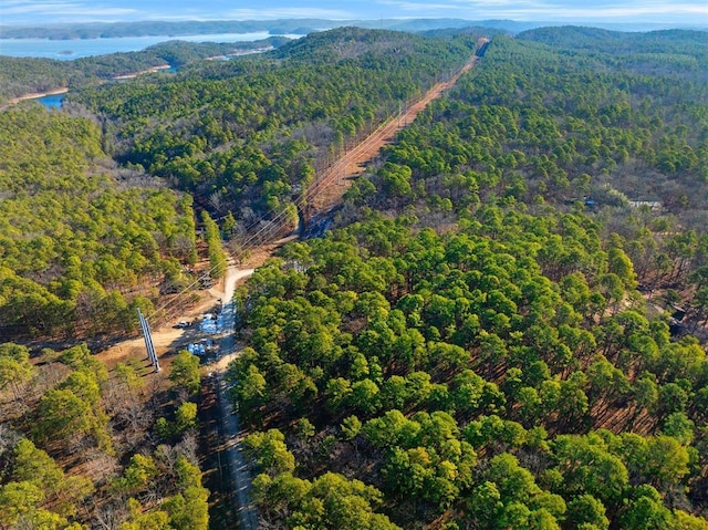 aerial view featuring a mountain view