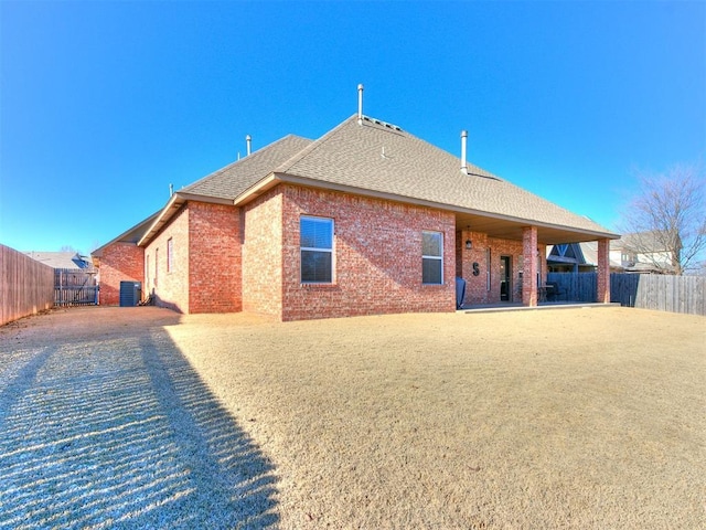 view of rear view of property