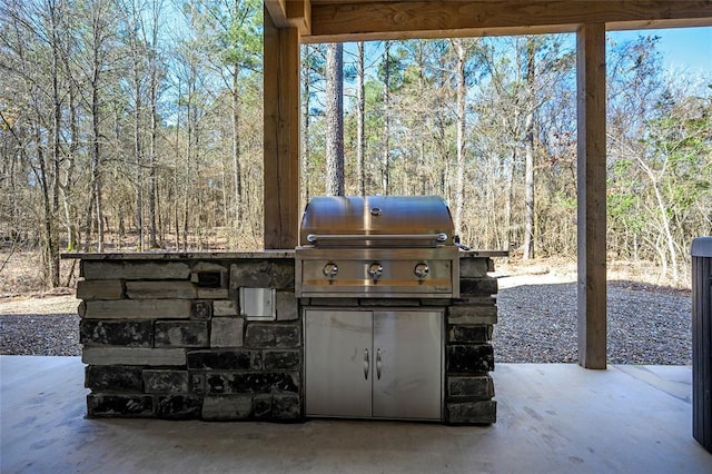 view of patio / terrace featuring grilling area and area for grilling