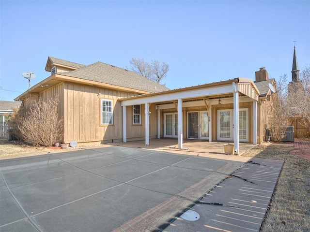 rear view of property with a patio