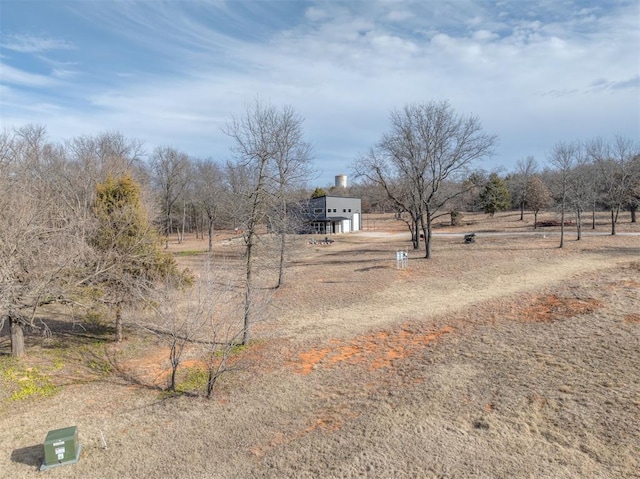 view of street with a rural view