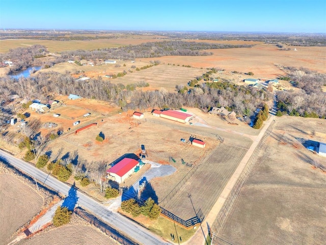 bird's eye view featuring a rural view