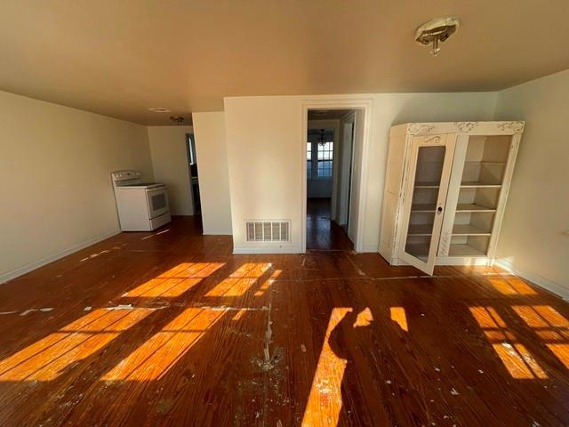 interior space featuring dark wood-type flooring