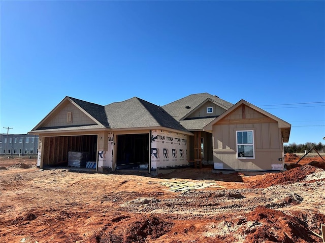 view of unfinished property