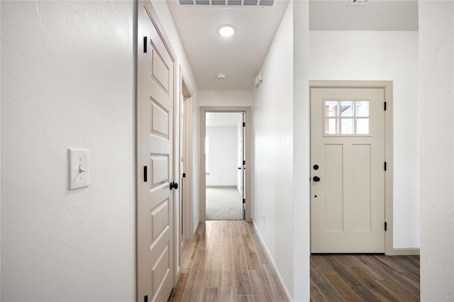 4813 Mistywood Ln, Mustang, OK 73064 - corridor featuring wood finished floors and baseboards