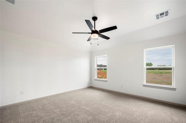 4813 Mistywood Ln, Mustang, OK 73064 - carpeted empty room featuring a ceiling fan and baseboards