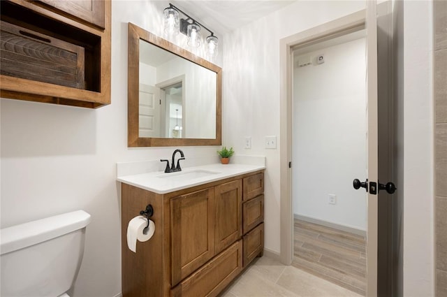 4813 Mistywood Ln, Mustang, OK 73064 - bathroom with vanity and toilet