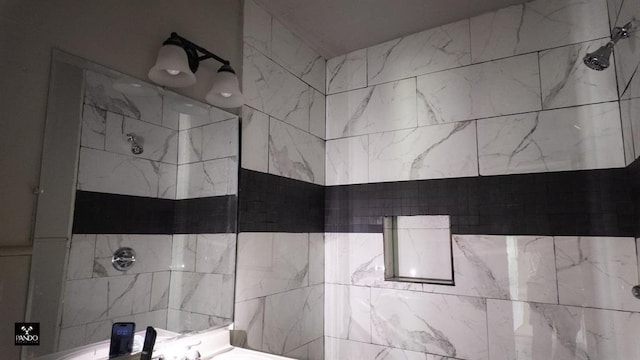 313 W Texas Ave, Anadarko, OK 73005 - full bathroom with a tile shower