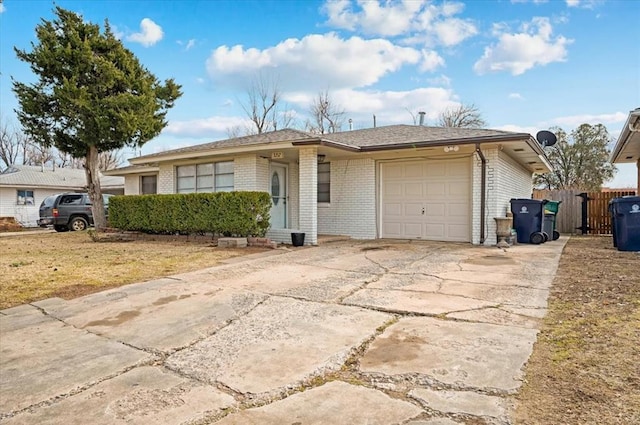 ranch-style house with a garage