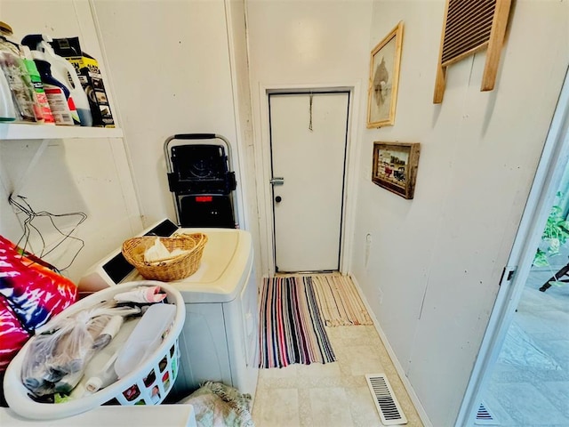 view of laundry room