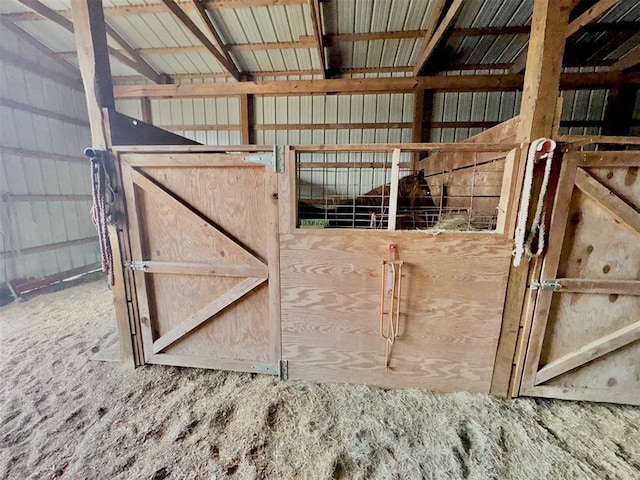 view of horse barn