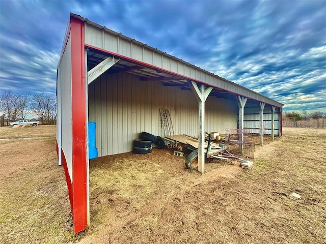 view of outdoor structure