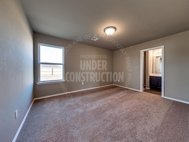 view of carpeted empty room