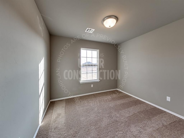 view of carpeted empty room