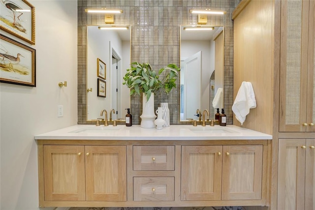 bathroom featuring vanity