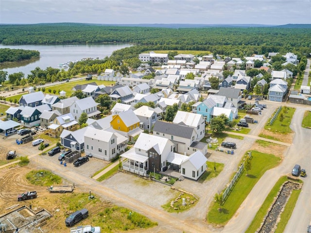 56 Center Ln, Carlton Landing, OK 2023 - aerial view of a forest and a large body of water