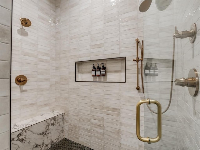 56 Center Ln, Carlton Landing, OK 2023 - full bath with tiled shower