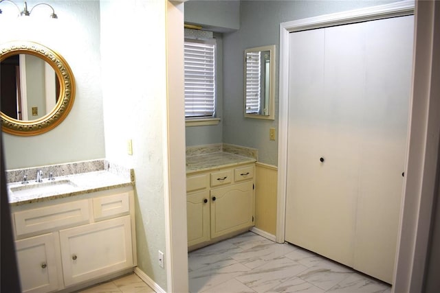 bathroom featuring vanity